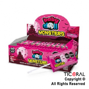 CHUPETIN MASTICABLE BABY DOLL MONSTER TF X 40 UNIDADES (12GR C/U) x 1